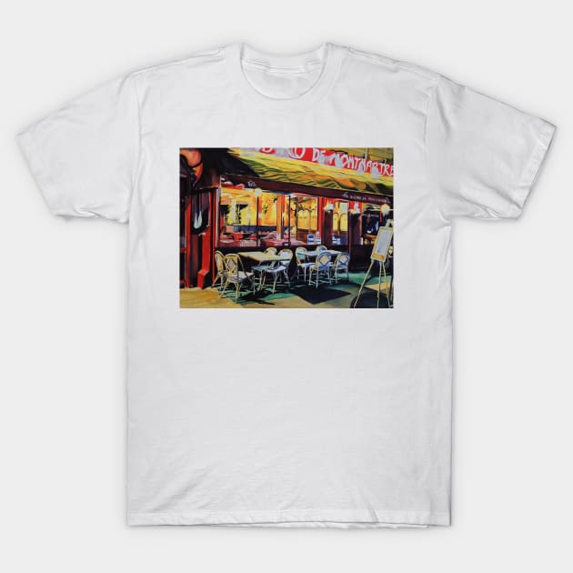 Bistro de Montmartre T-Shirt by Macartvert